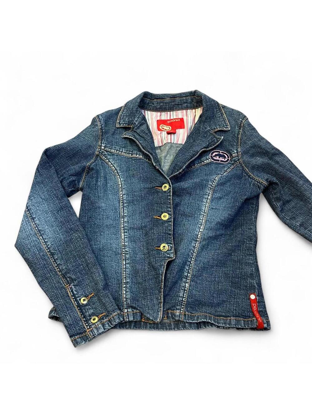 y2k Ecko red denim jacket